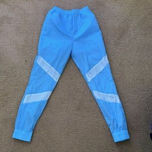 Light Blue Nylon Jogger
